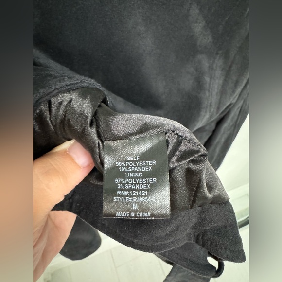 Faux Suede Moto Jacket size Medium - Picture 5 of 6